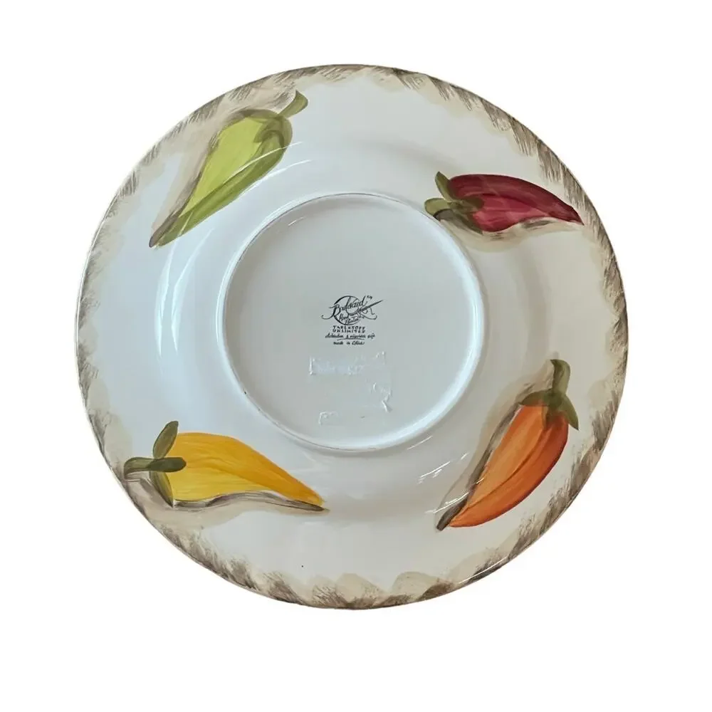 Vintage TABLETOPS UNLIMITED HAND PAINTED 11” PLATE